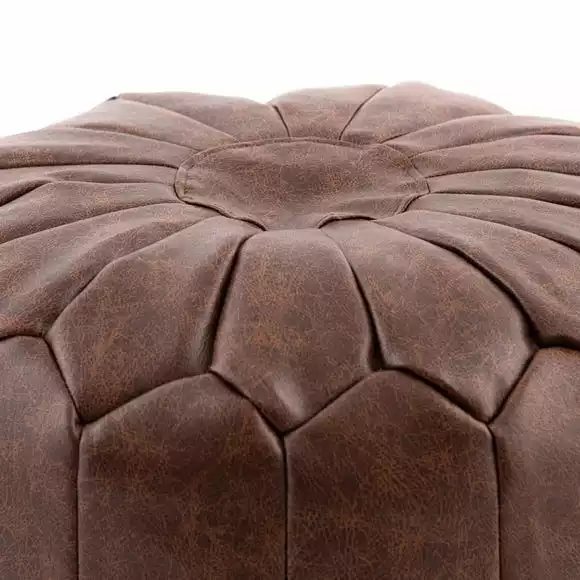 Dunelm Moroccan Stitched Pouffe - Image 5