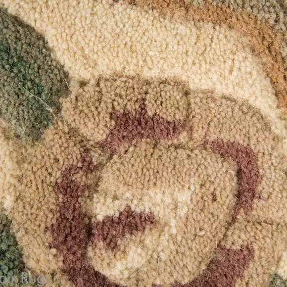 Flair Fawn Lotus Premium Aubusson Rug - Image 3