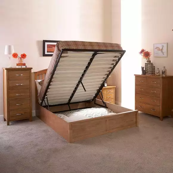 GFW Madrid Wooden Ottoman Bed - Image 3