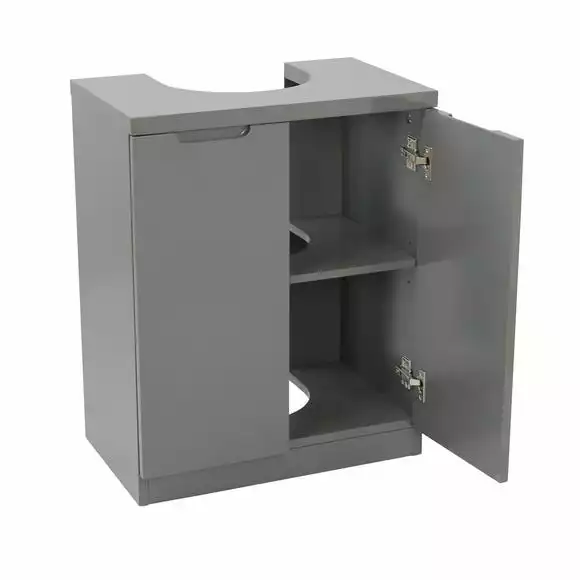 Lloyd Pascal Siena Grey Bathroom Vanity Unit - Image 2