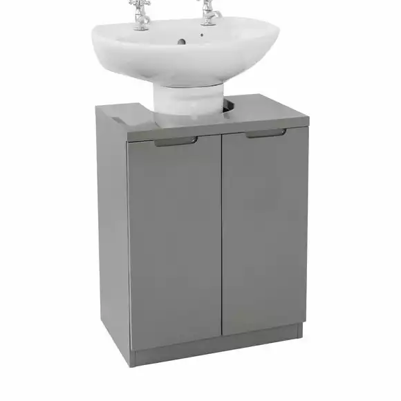 Lloyd Pascal Siena Grey Bathroom Vanity Unit - Image 5