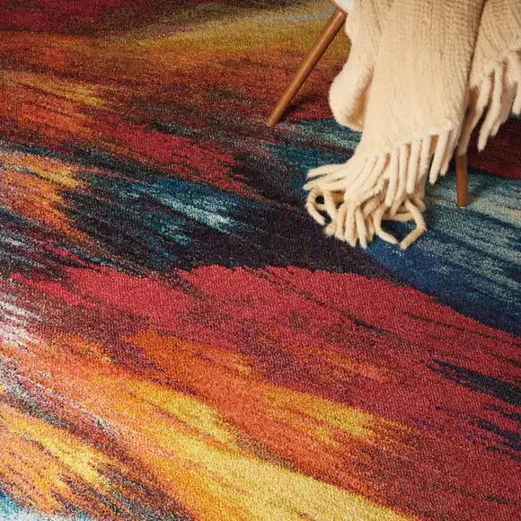Nourison Multi Coloured Celestial Burst Rug - Image 3