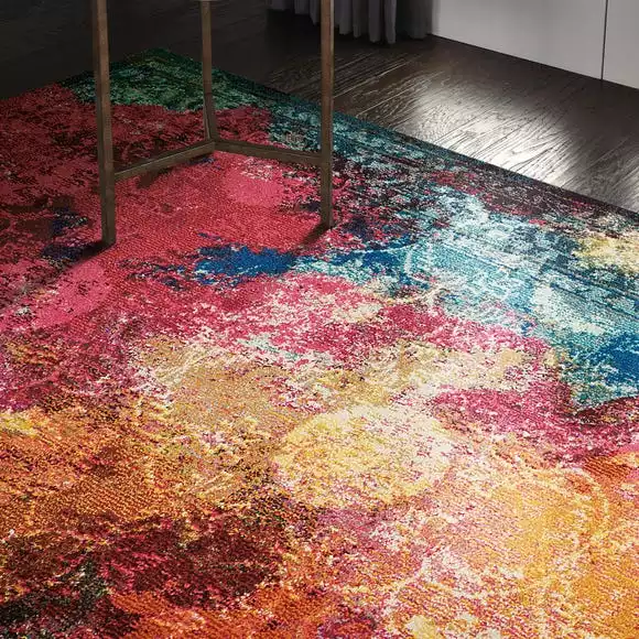 Nourison Multi Coloured Celestial Seaglass Rug - Image 3