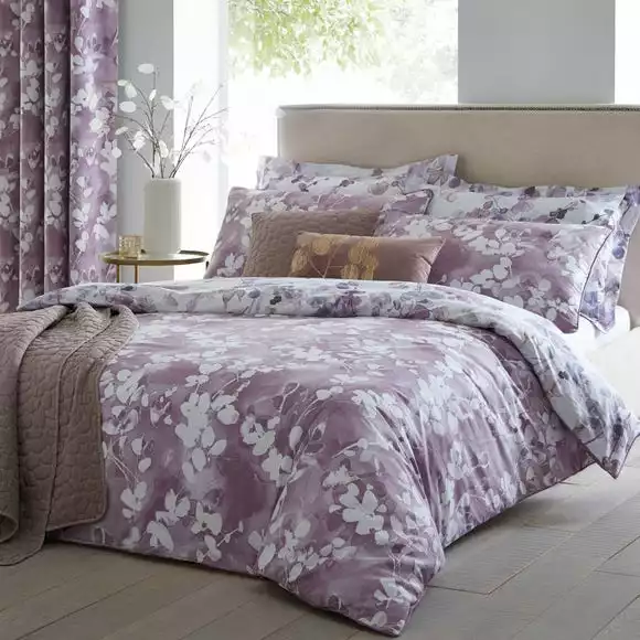 Dunelm Honesty Mauve Reversible Duvet Cover And Pillowcase Set - Image 6