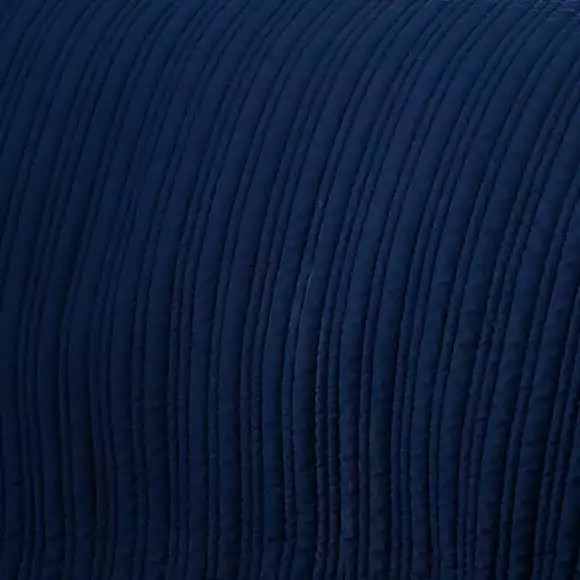 Dunelm Channel Stitch Blue Bedspread - Image 2