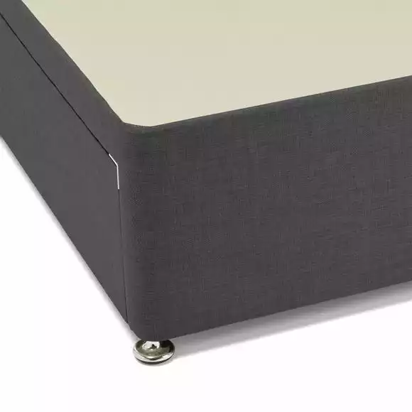 Dunelm Universal Charcoal Linen Divan Base - Image 6