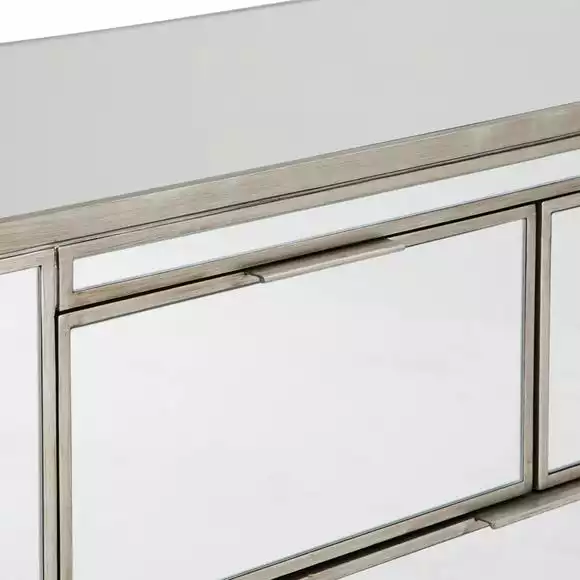 Dunelm Fitzgerald 5 Drawer Chest, Mirrored - Image 6