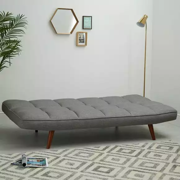 Dunelm Xander Grey Colour Pop Clic Clac Sofa Bed - Image 3