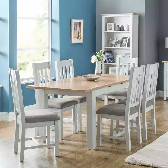 Julian Bowen Richmond Extending Natural Dining Table - Image 5