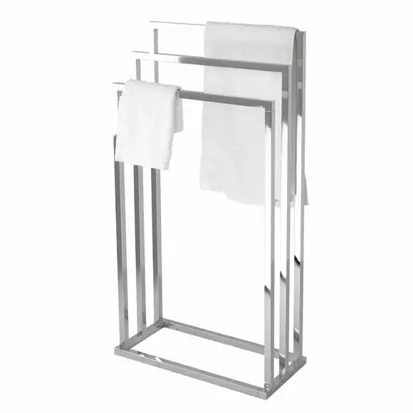 Lloyd Pascal Chrome 3 Rail Towel Stand - Image 2