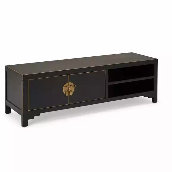 Dunelm Hanna Black Wide TV Stand - Image 5