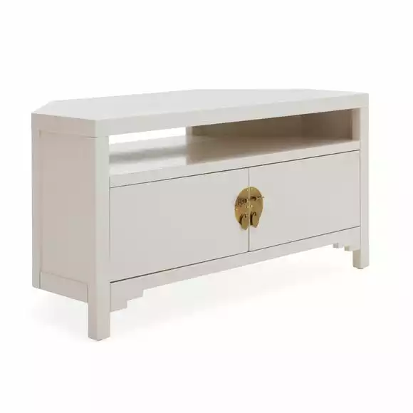 Dunelm Hanna Oyster Corner TV Stand - Image 2