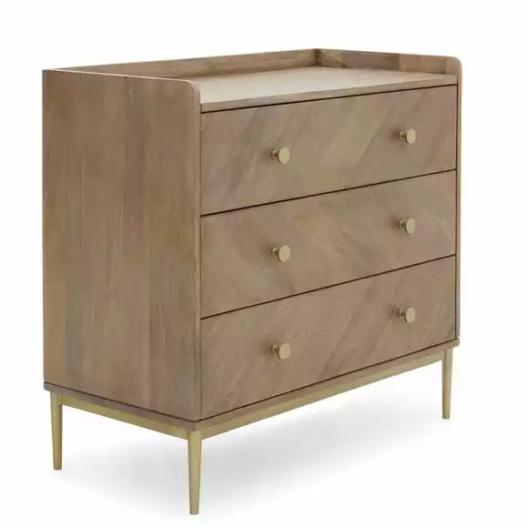 Dunelm Rumi 3 Drawer Chest, Mango Wood - Image 5