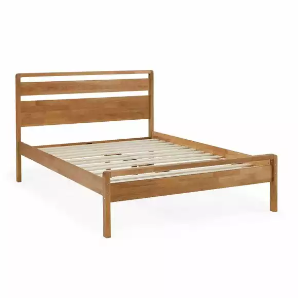 Kyoto Scandi Mid Century Wooden Bed Frame - Image 4