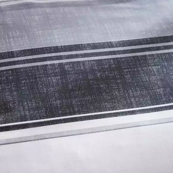 Dunelm Ellis Grey Stripe Reversible Duvet Cover And Pillowcase Set - Image 4