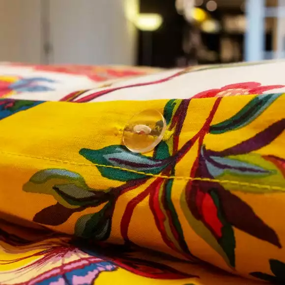 Riva Home Furn. Pomelo Yellow Reversible Duvet Cover And Pillowcase Set - Image 4