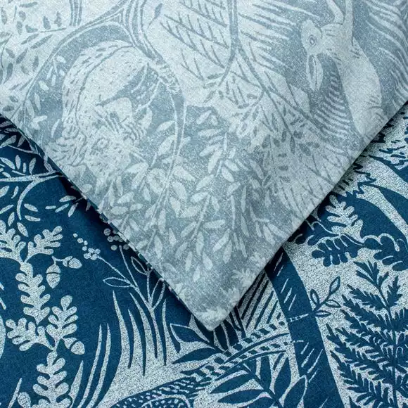 Furn Furn. Winter Woods Midnight Blue Reversible Duvet Cover And Pillowcase Set - Image 4