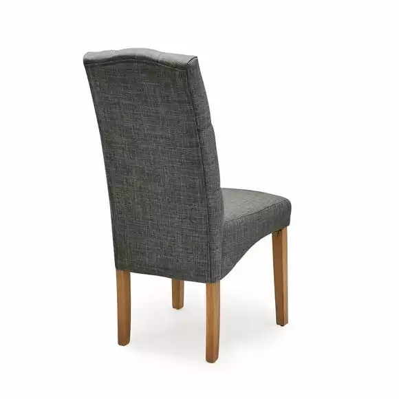 Dunelm Darcy Set Of 2 Dining Chairs Charcoal - Image 5
