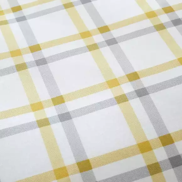 Dunelm Ovie Ochre Reversible Duvet Cover And Pillowcase Set - Image 4