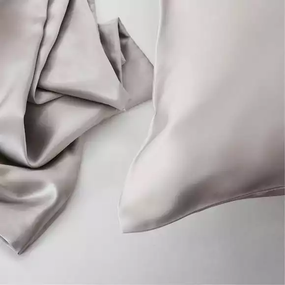 Dorma Silver Silk Pillowcase - Image 5