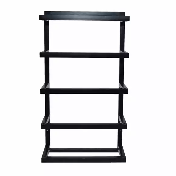 Lloyd Pascal Matt Black 5 Tier Wall Towel Rack - Image 2