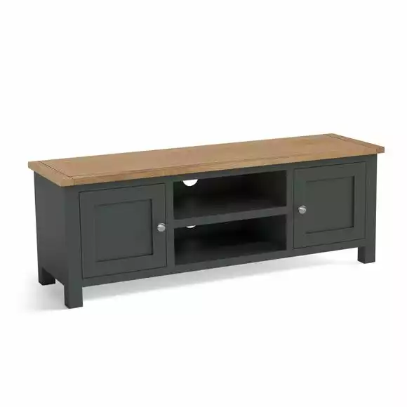 Dunelm Bromley Black Wide TV Stand - Image 3