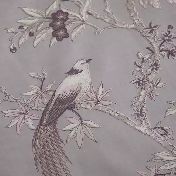 Dunelm Oriental Bird Mauve Duvet Cover And Pillowcase Set - Image 5