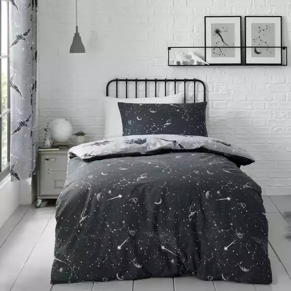 Dunelm Black Space Dinosaur Fitted Sheet - Image 5