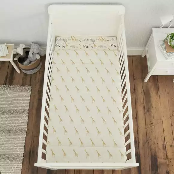 Dunelm Safari Natural 100% Cotton Pack Of 2 Fitted Sheets - Image 2