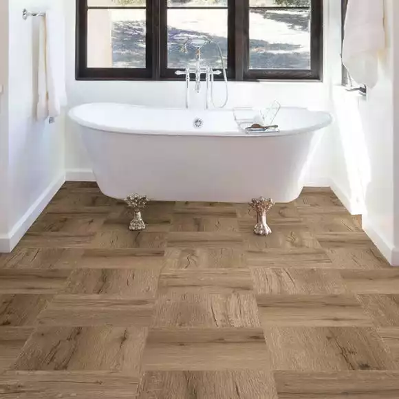 Pickling Brown Self Adhesive Floor Tiles - Image 5