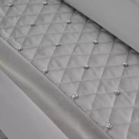 Catherine Lansfield Silver Sequin Cluster Bedspread - Image 3