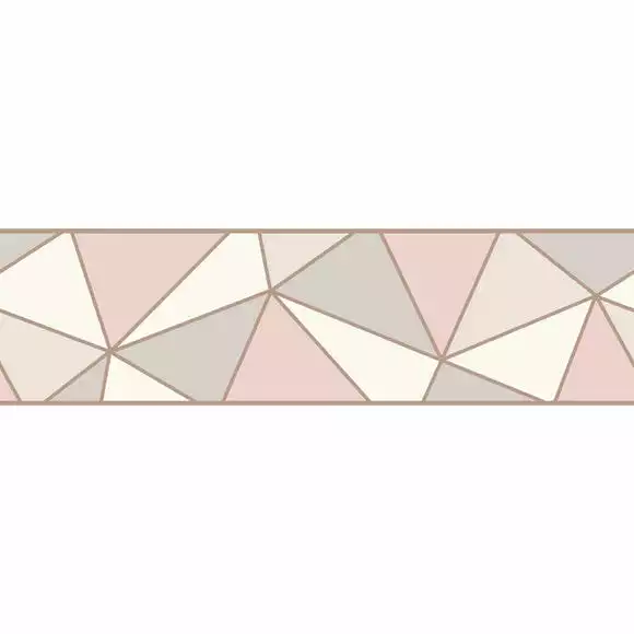 Fine Décor Wallpaper Apex Rose Gold Border - Image 2