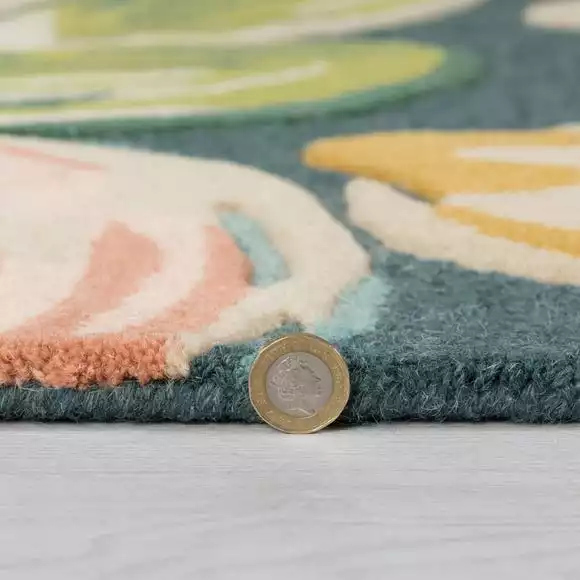 Dunelm Exclusive Artist Floral Wool Rug - Image 4