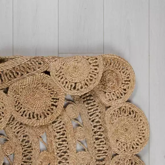 Dunelm Exclusive Hand Made Jute Dia. 150cm Circle Rug - Image 5