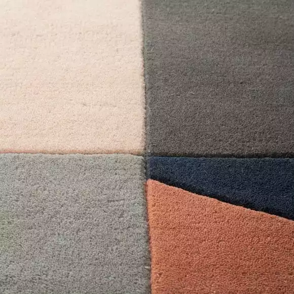 Dunelm Exclusive Ren Geometric Wool Rug - Image 3