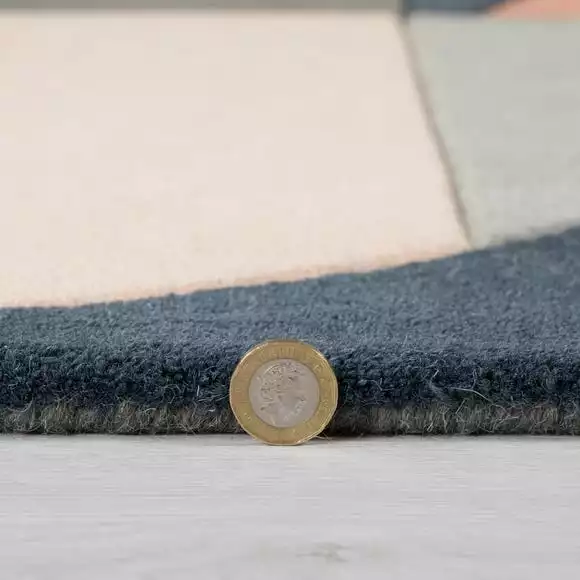 Dunelm Exclusive Ren Geometric Wool Rug - Image 5