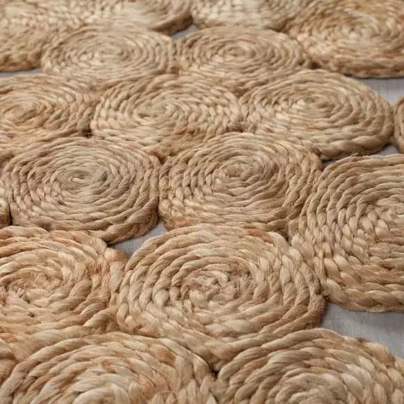 Dunelm Exclusive Swirl Handmade Jute Rug - Image 3