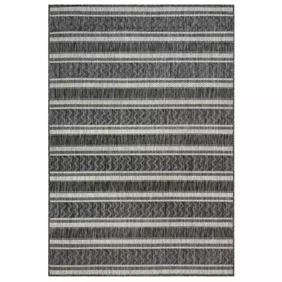 Dunelm Arya Stripe Indoor Outdoor Rug - Image 2
