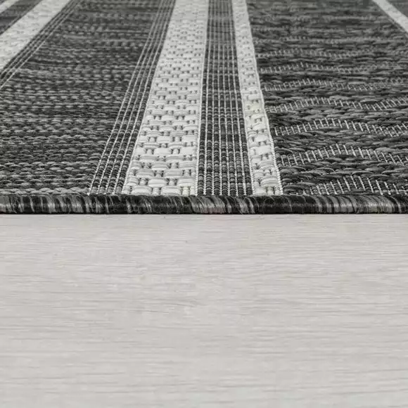 Dunelm Arya Stripe Indoor Outdoor Rug - Image 4