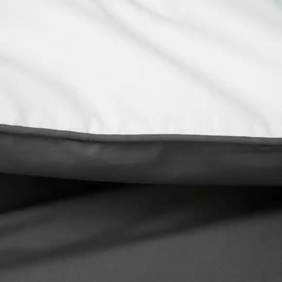 Dunelm Malvern Grey 180 Thread Count 100% Cotton Reversible Duvet Cover And Pillowcase Set - Image 4