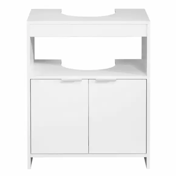 Lloyd Pascal Jaxon White Under Sink Unit With Open Shelf - Image 5