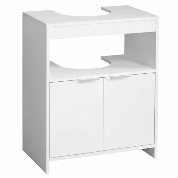 Lloyd Pascal Jaxon White Under Sink Unit With Open Shelf - Image 6