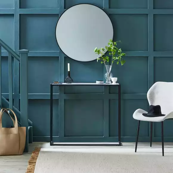 Dunelm Sullivan Black Slim Console Radiator Cover - Image 3