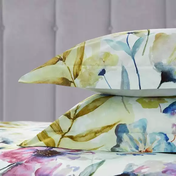 Dorma Florian Reversible 100% Cotton Duvet Cover And Pillowcase Set - Image 3