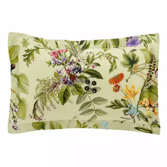 Dunelm Paradise Birds Green Oxford Pillowcase - Image 3