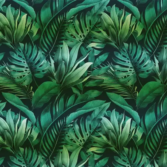 Dunelm Tropical Leaves Green Mural - Image 6