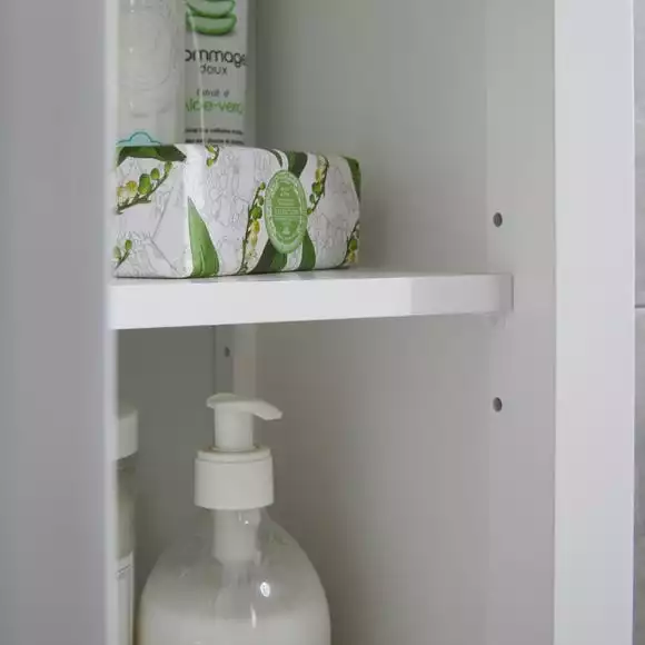 Lloyd Pascal Palermo Cane White Single Door Cabinet - Image 3