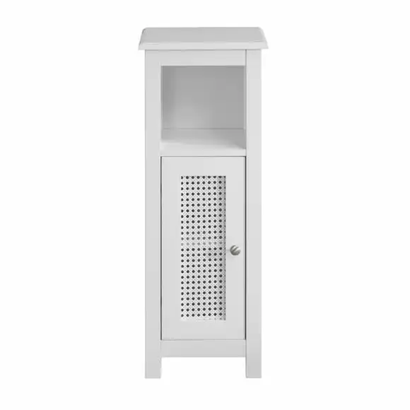 Lloyd Pascal Palermo Cane White Single Door Cabinet - Image 5