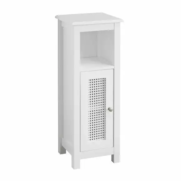 Lloyd Pascal Palermo Cane White Single Door Cabinet - Image 6