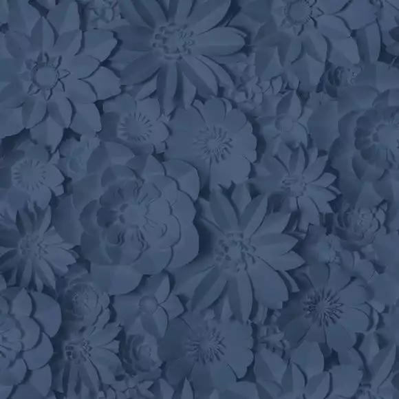 Dunelm Dimensions Floral Navy Wallpaper - Image 4